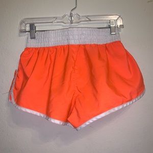 Neon Orange Athletic Shorts